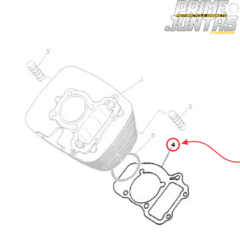 Juntas Cilindro Yamaha Virago Xv250 (1992 - 2008) - comprar online