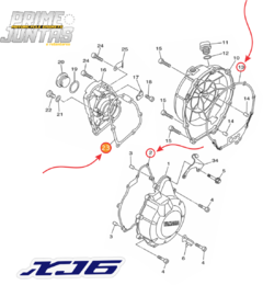 Juntas Laterais E Bomba De Oléo Yamaha XJ6 (2009 - 2016) na internet