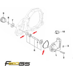 Retentores E Junta Oring Bomba D'água Bmw F650 (2007 - 2015) - comprar online