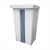 Lixeira C/ Pedal 60 Lts Quadrado Branco P60b3 Jsn - comprar online