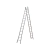Escada De Alumínio Extensiva 2 X 13 Degraus EEA13 Alumasa