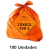 Saco de Lixo 105L 75 X 92 X 0,06 Laranja Toxico C/100 Tatu - comprar online