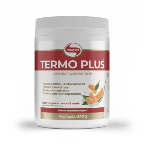 TERMO PLUS Vitafor Sabor Tangerina c/ Chá Verde 240g