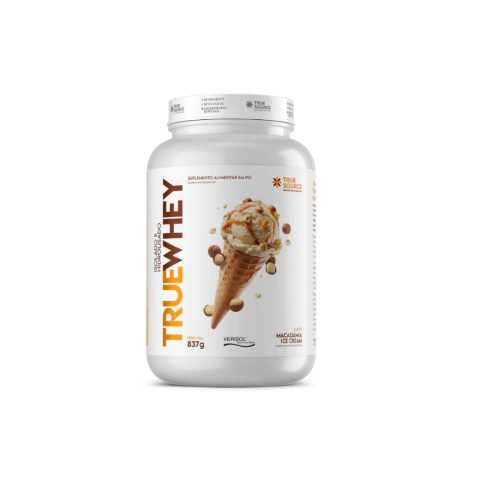 TRUE WHEY ISOLADO HIDROLISADO - MACADÂMIA ICE CREAM - POTE 837G - comprar online