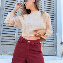 SWEATER CARMIN ROSA en internet