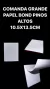 COMANDA GRANDE 1 CUARTO PAPEL BOND PINOS ALTOS-SELECTO 10.5X13.5