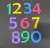 Imagen de ABECEDARIO Y NUMEROS DE FOAMY LISO Y DIAMANTADO