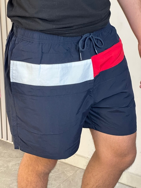BERMUDA TACTEL TOMMY HILFIGER AZUL MARINHO TH634873