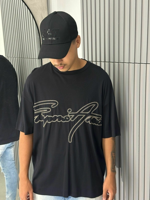Camiseta Emporio Armani Preto-3R1TV21JUVZP