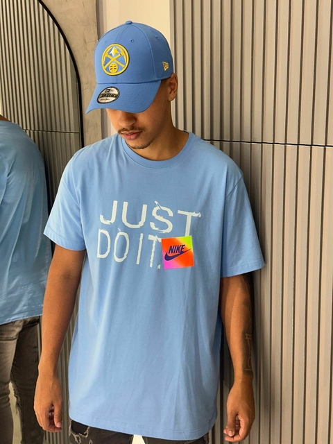 Camiseta Nike JUST DO IT Azul Claro-HJ0563412