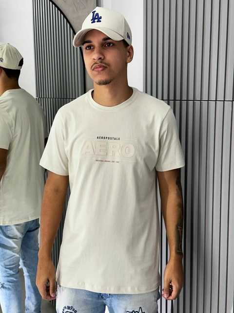 Camiseta Aeropostale bege 87110192-2