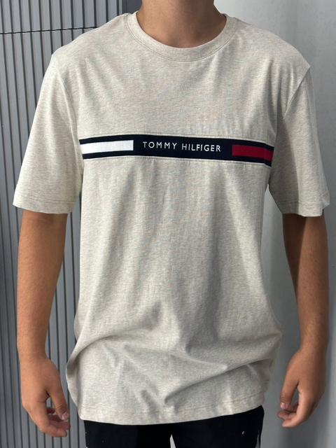 CAMISETA TOMMY HILFIGER CINZA MESCLA T97863
