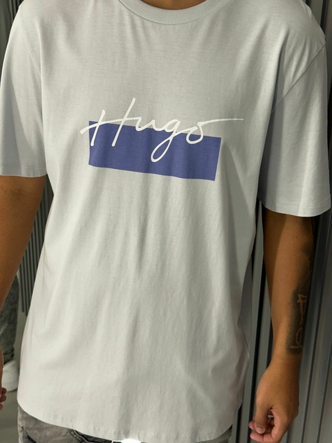 Camiseta Hugo Boss Cinza-1022881601051