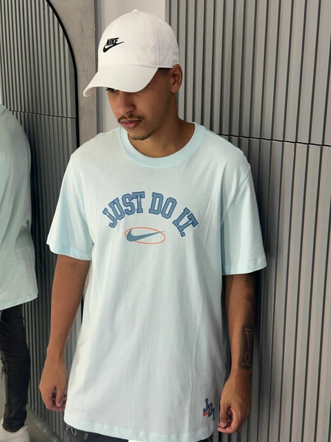Camiseta Nike JUST DO IT Azul Claro-FZ5377474
