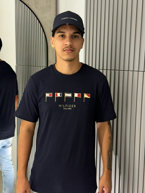 Camiseta Tommy Hilfiger azul marinho 00341575