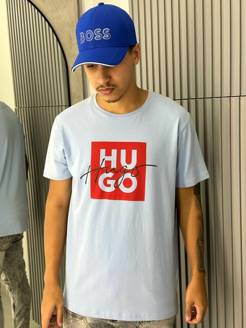 Camiseta Hugo Boss Azul-1010641501626