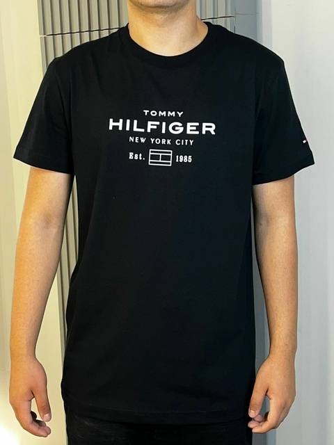 Camiseta Tommy Hilfiger preta 00375410