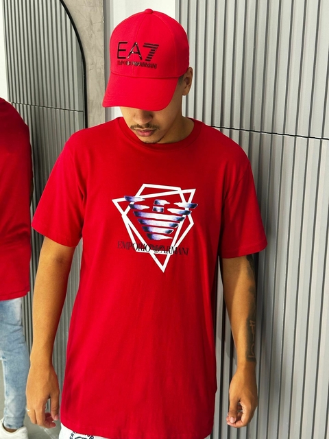 Camiseta Emporio Armani Vermelho-3Z1T6C1JYFZV