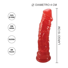 DILDO AMERICANO GRANDE ROJO - Prohibido Prohibirte