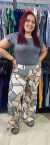 CALÇA PANTALONA ESTAMPADA - Eron modas | Atacado de moda feminina do Brás