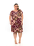Vestido viscolycra gola V plus size