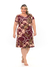 Vestido viscolycra gola V plus size - comprar online