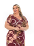 Vestido viscolycra gola V plus size - comprar online
