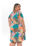 Vestido viscolycra gola V plus size