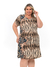 Vestido viscolycra gola V plus size