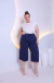 Calça Pantacourt Plus Lisa - Calça feminina plus size atacado Eron Modas - foto 5