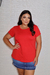 T-shirt gola redonda plus