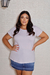 T-shirt gola redonda plus - comprar online