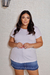 T-shirt gola redonda plus na internet
