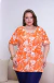 Morcego Plus Estampado Romantic - Blusa feminina plus size estampada atacado Eron Modas - foto 6