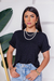 T-shirt manga com dobra - loja online
