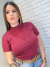 Camiseta gola ribana - 100% algodão - comprar online