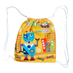 Imagen de Poncho de toalla con mochilita haciendo juego