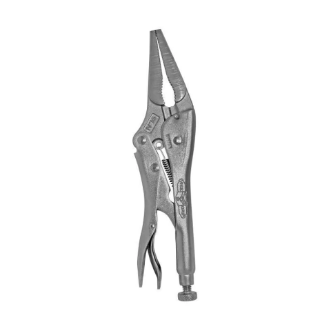 Pinza de presión con nariz larga y recta de acero color metálico, modelo 9LN VISE-GRIP de Irwin