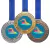 Medalha de Natação p/ Campeonatos Ouro / Prata / Bronze