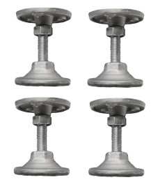 Pé nivelador de Metal Jogo 4un p/ Mesas de Sinuca / Bilhar