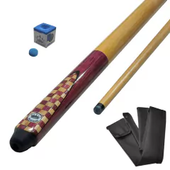 Taco Xadrez Goiabão Inteiriço Platinum p/ Sinuca Bilhar