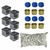 Kit 6 Giz Platinum + 6 Solas + Virolas metal +1Kg de Giz Branco