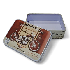 Estojo p/ Baralho de Aluminio Porta-Baralho