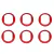 6 Aros de Caçapa 50mm Oval para Sinuca / Bilhar