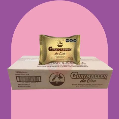 Alfajor Guaymallen Edición Oro X24 Unidades Relleno Extra - comprar online