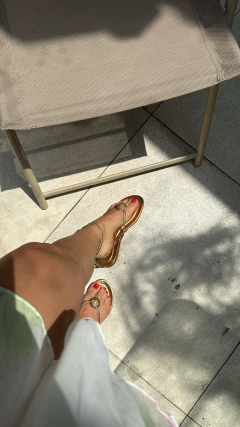 Imagem do Rasteira Meia Cana Cristal Santa Lolla