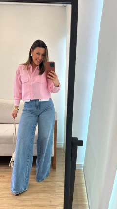 Calça Wide Leg 100% Jeans - comprar online