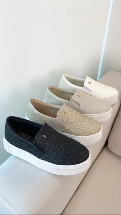 Tenis Slip on Preto Galaxxy Santa Lolla - loja online