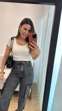 Imagem do Calça Jeans Cargo Estela