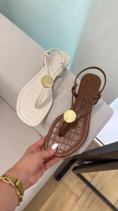 Rasteira Croco Capri Santa Lolla - comprar online